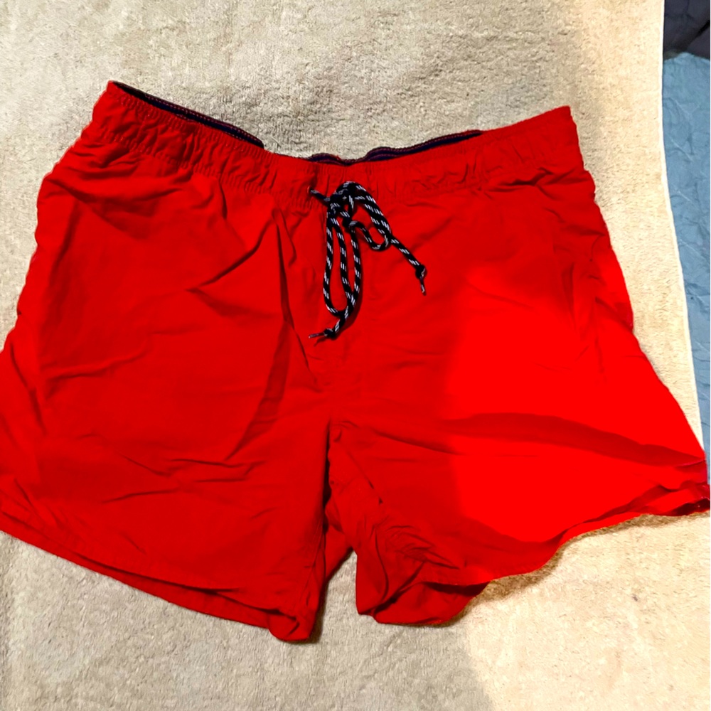 St John’s bay orange swim trunks.  XL.